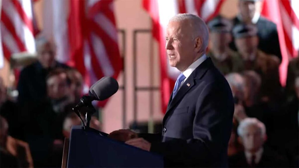 Prezydent usa joe biden w warszawie apelowal nie lekajcie sie kat