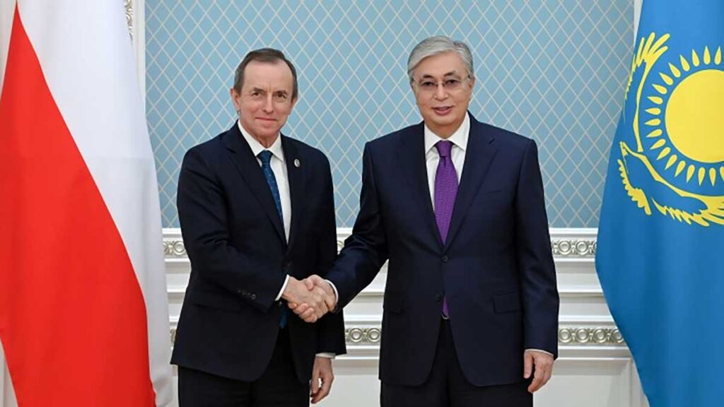Prof tomasz grodzki rozmawial z prezydentem kazachstanu kasymem zomartem kat