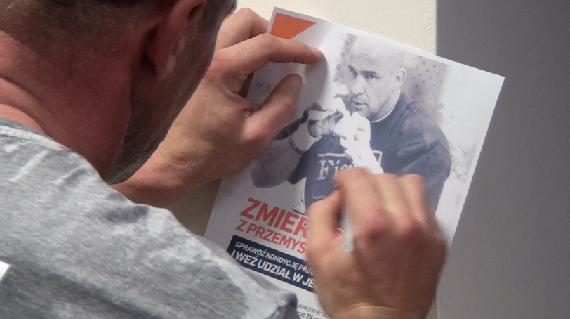 Przemek saleta ostro trenuje w hotelu krynica wospowy rekord salety kat 48