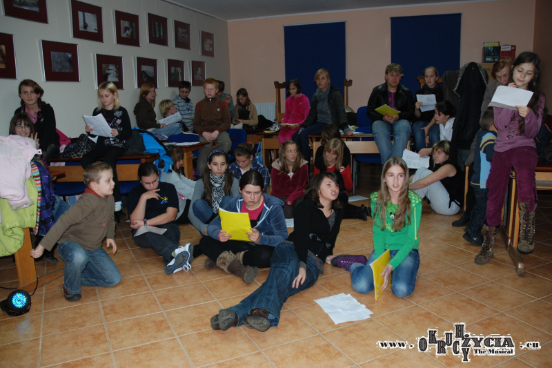 Przygotowania do musicalu okruchy zycia kat 50