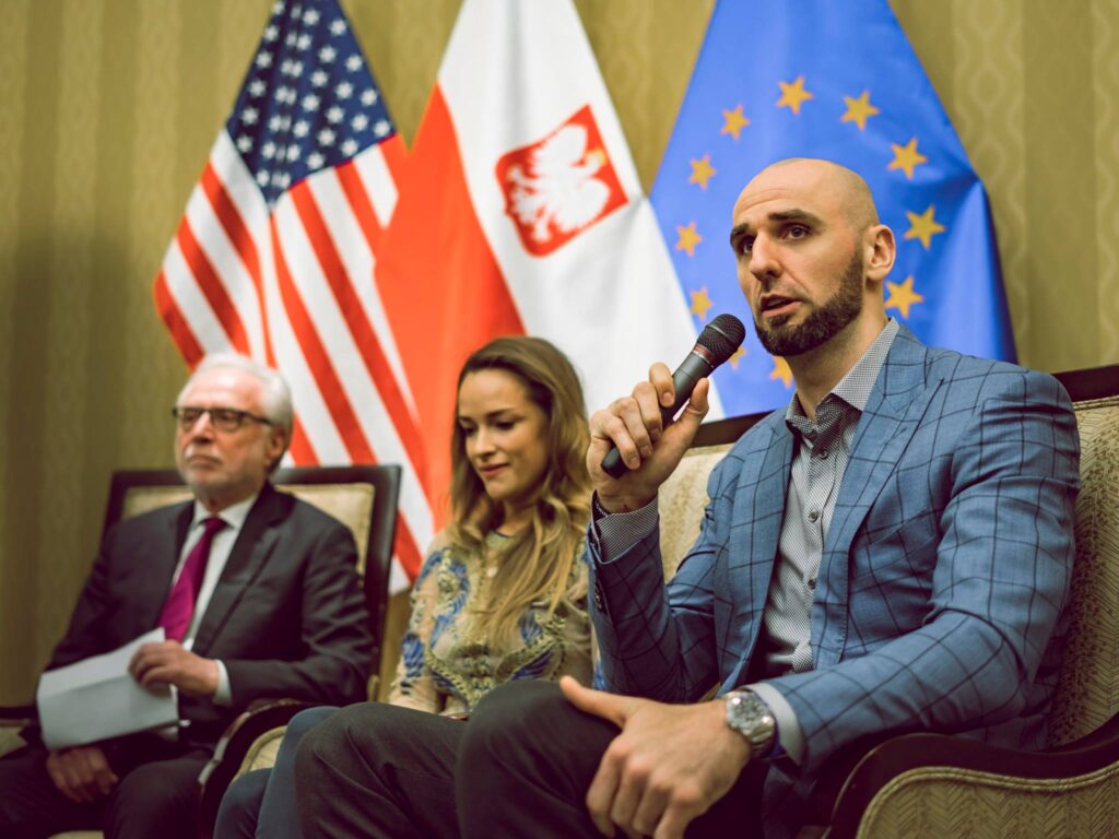 Przyjecie z udzialem washington wizards przed polish heritage night waszyngton dc kat 15