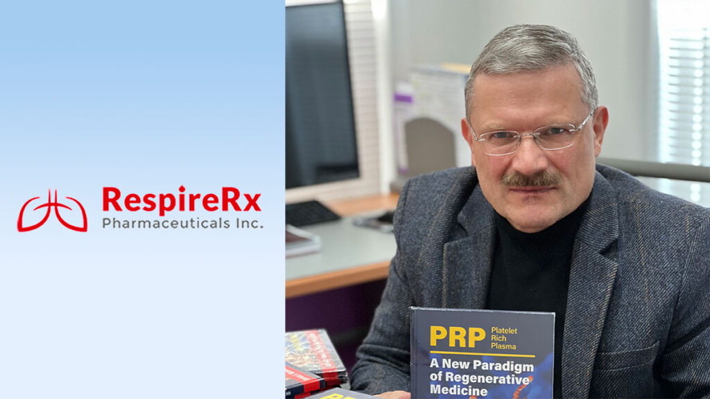 Respirerx pharmaceuticals inc announces the appointment of dr dariusz nasiek to its board of directors kat