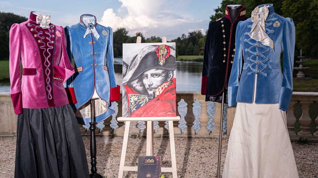 Royal military exclusive collection inspired by the bicentenary of napoleon bonaparte was presented at the chateau dermenonville france at the grand ball kat