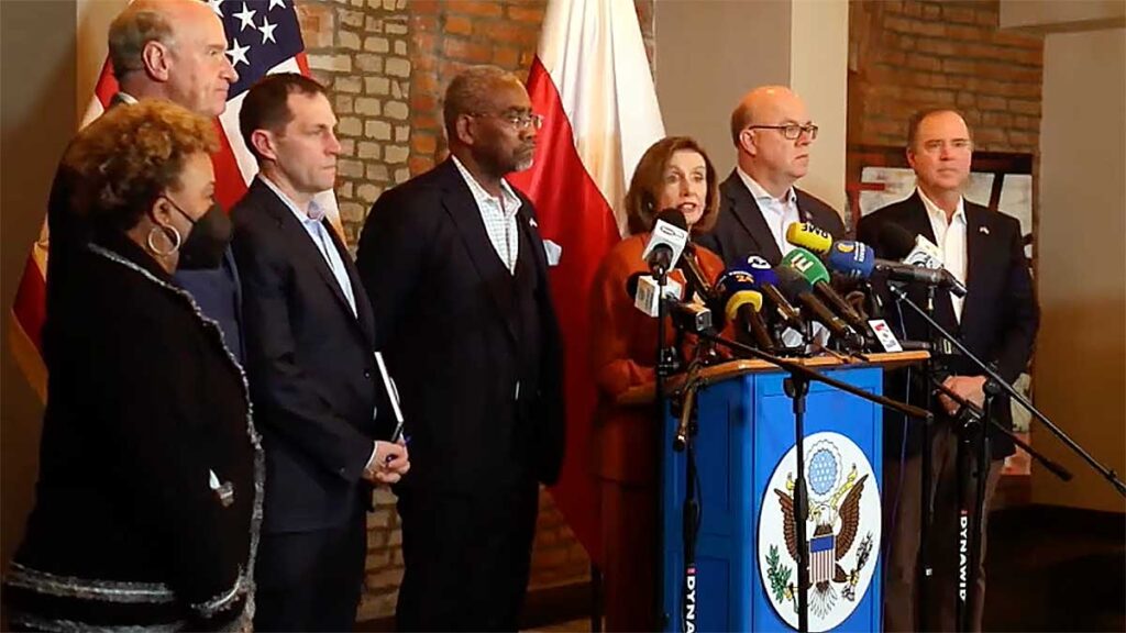 Rzeszow poland pelosi congressional delegation statement on visit to kyiv ukraine kat