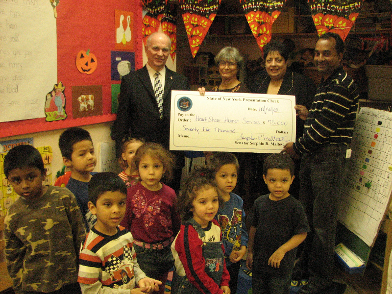 Senator maltese secures grants for heartshare centers kat 42