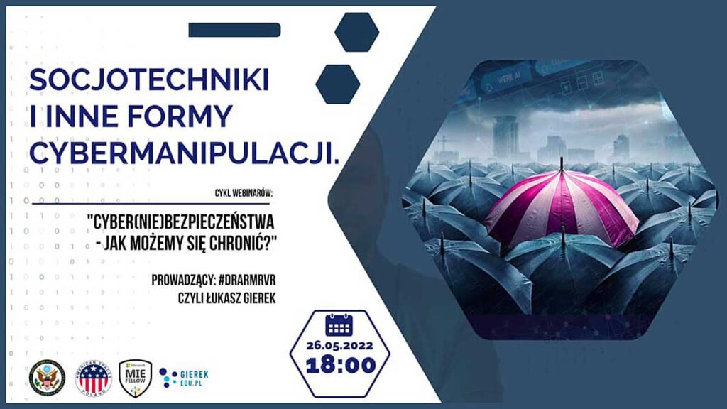 Socjotechniki i inne formy cybermanipulacji warsztaty online kat