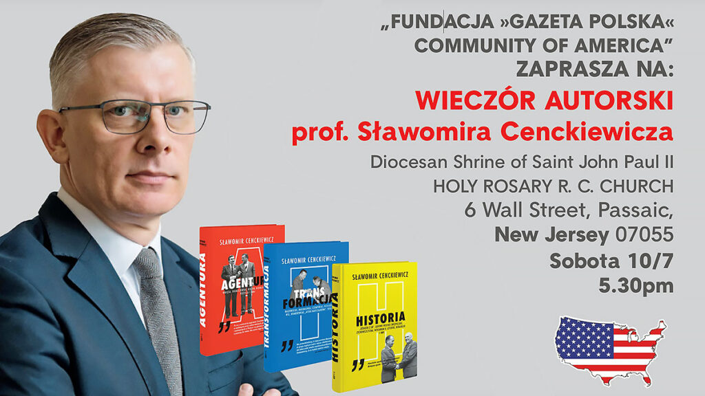 Spotkanie z profesorem slawomirem cenckiewiczem w sanktuarium sw jana pawla ii parafia matki bozej rozancowej w passaic kat