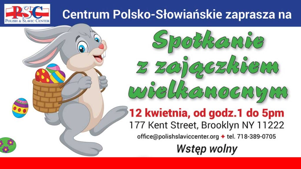 Spotkanie z zajaczkiem wielkanocnym w cps w nowym jorku kat