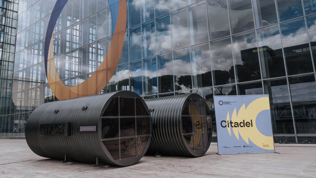 Stalowa cytadela metinvest i panstwowa agencja ds odbudowy ukrainy zaprezentowaly szkolne schrony kat