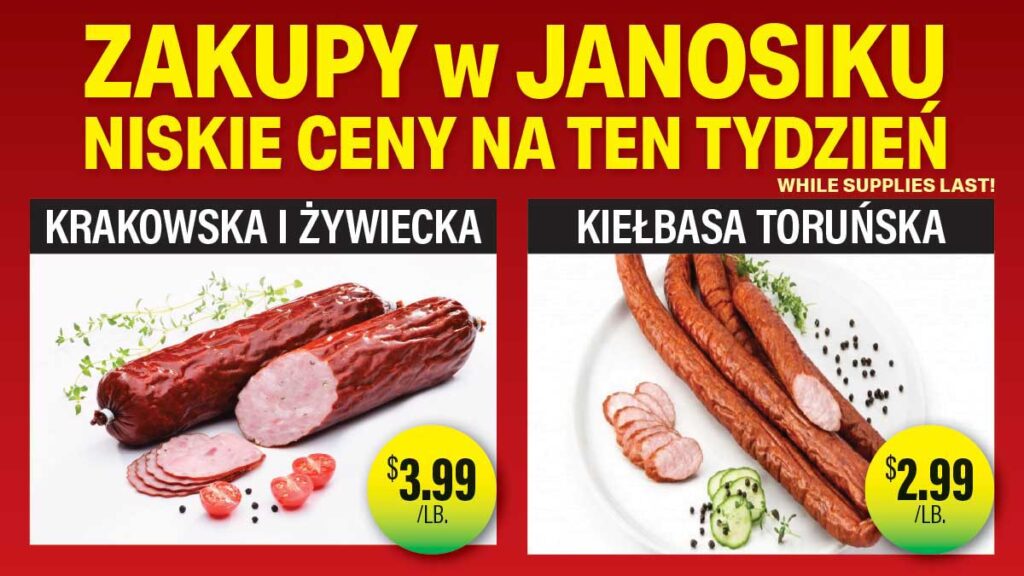 Super znizki w tym tygodniu na zakupy w janosik polish slavic market nj kat