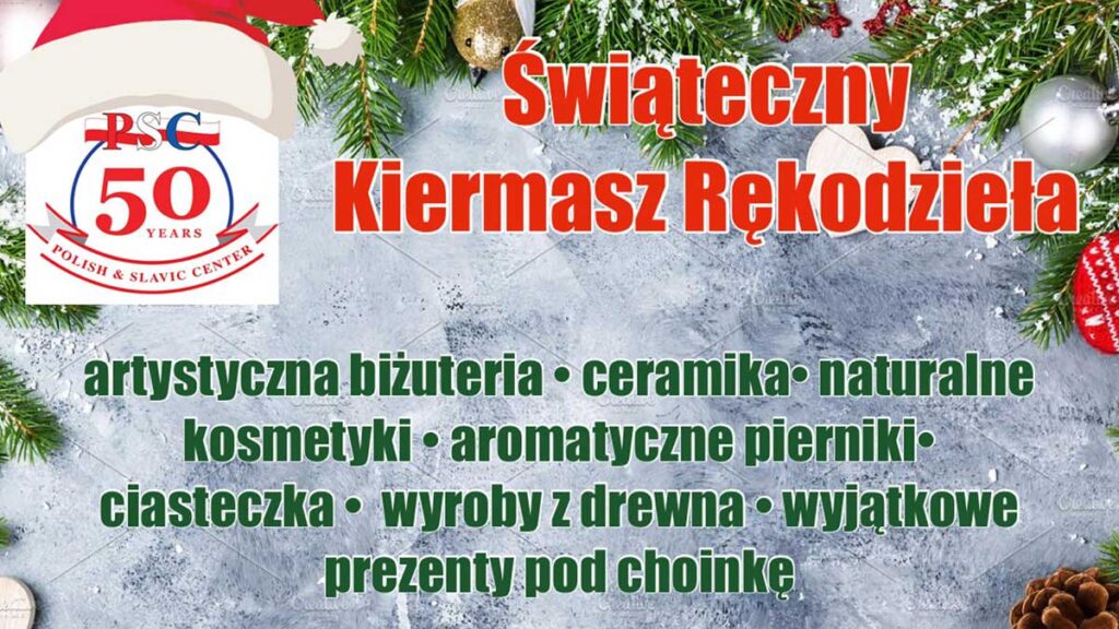 Swiateczny kiermasz rekodziela w centrum polsko slowianskim na greenpoincie kat