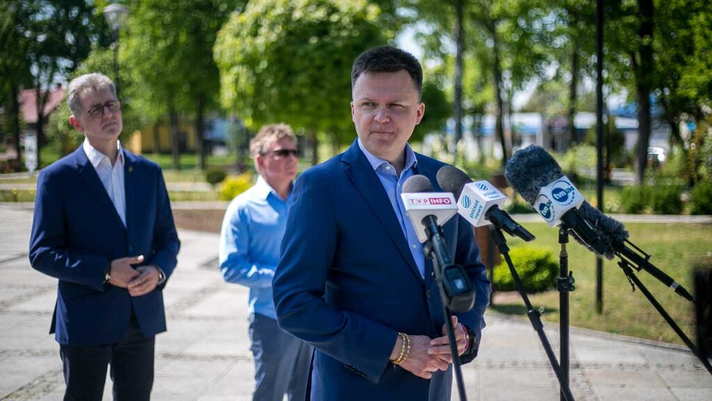 Szymon holownia na podlasiu odwiedzil michalowo oraz rodzinny bialystok kat