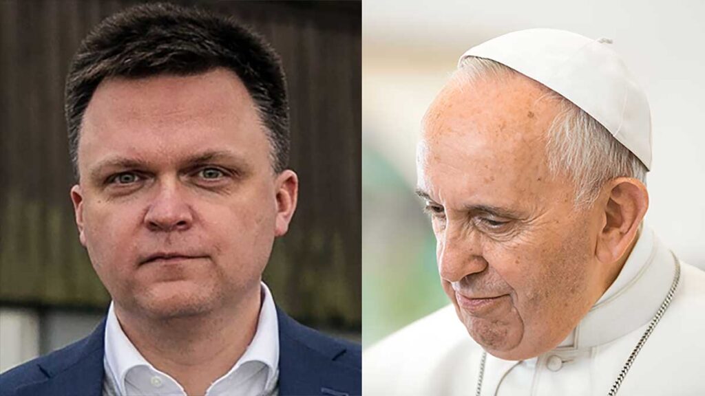 Szymon holownia o slowach papieza franciszka kat
