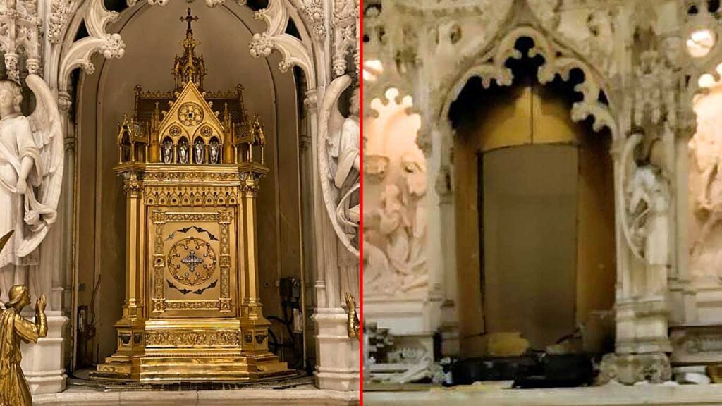 Tabernacle dating back to the 1890s stolen from the altar at brooklyn catholic church kat