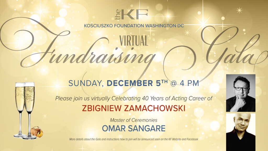 The kosciuszko foundation in washington dc virtual fundraising gala join us live today at 4pm est kat