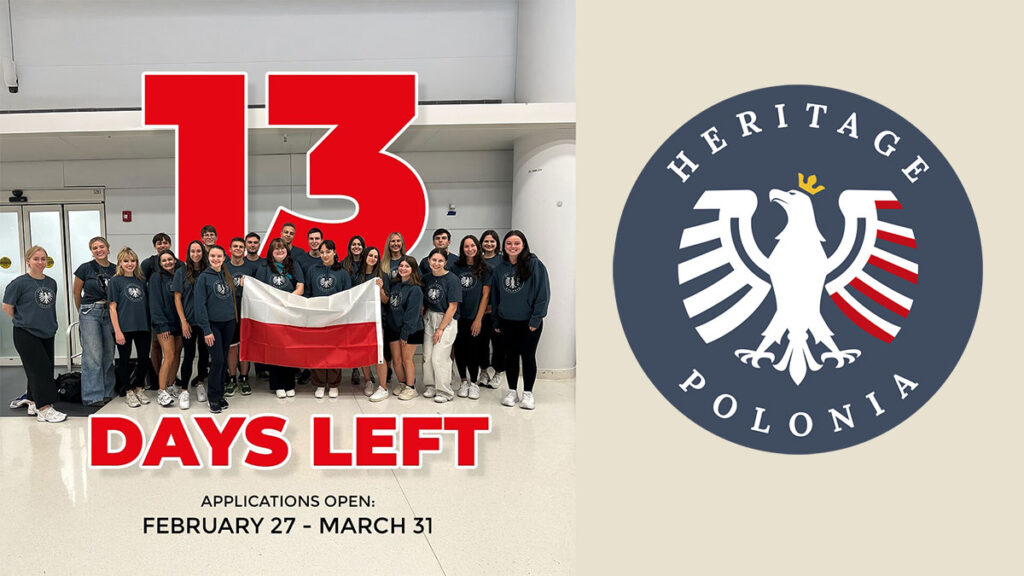 There are only 13 days left to apply for the heritage polonia summer 2025 kat