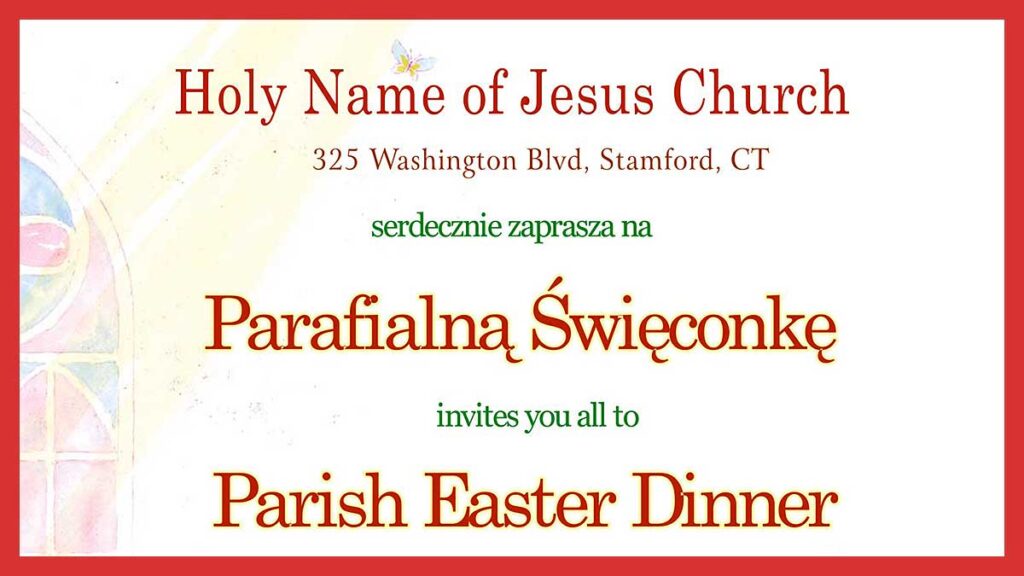 Tradycyjna parafialna swieconka w stamford ct kat