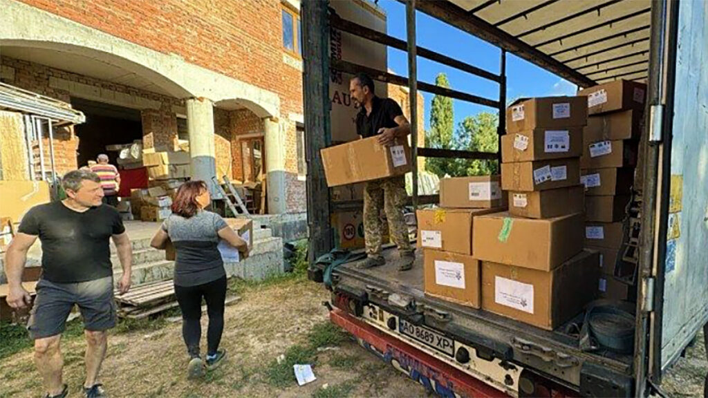 Transport z pomoca papieza franciszka dotarl do charkowa kat