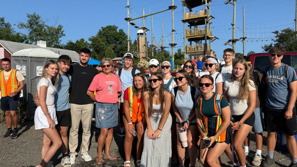 Uczestnicy wakacji z panem bogiem na pielgrzymkowym szlaku w usa kat