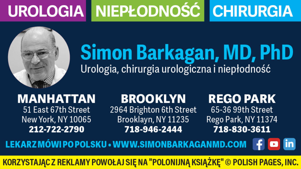 Urolog w nowym jorku simon barkagan md phd mowi po polsku kat