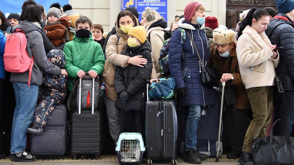 W ciagu 10 dni 15 miliona ludzi opuscilo ukraine kat