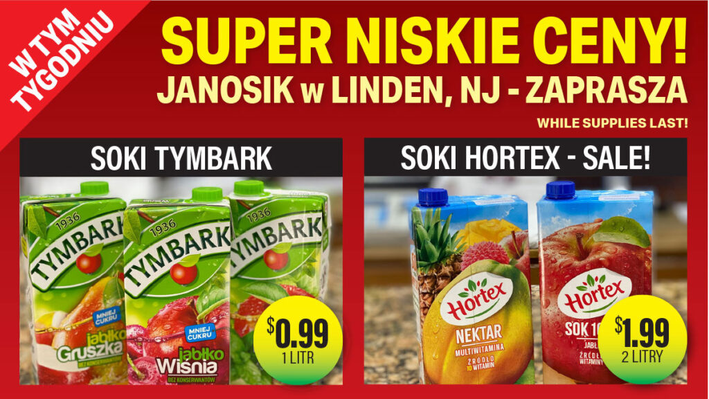 W tym tygodniu produkty za niskie ceny w sam raz na majowke w janosik deli linden nj kat