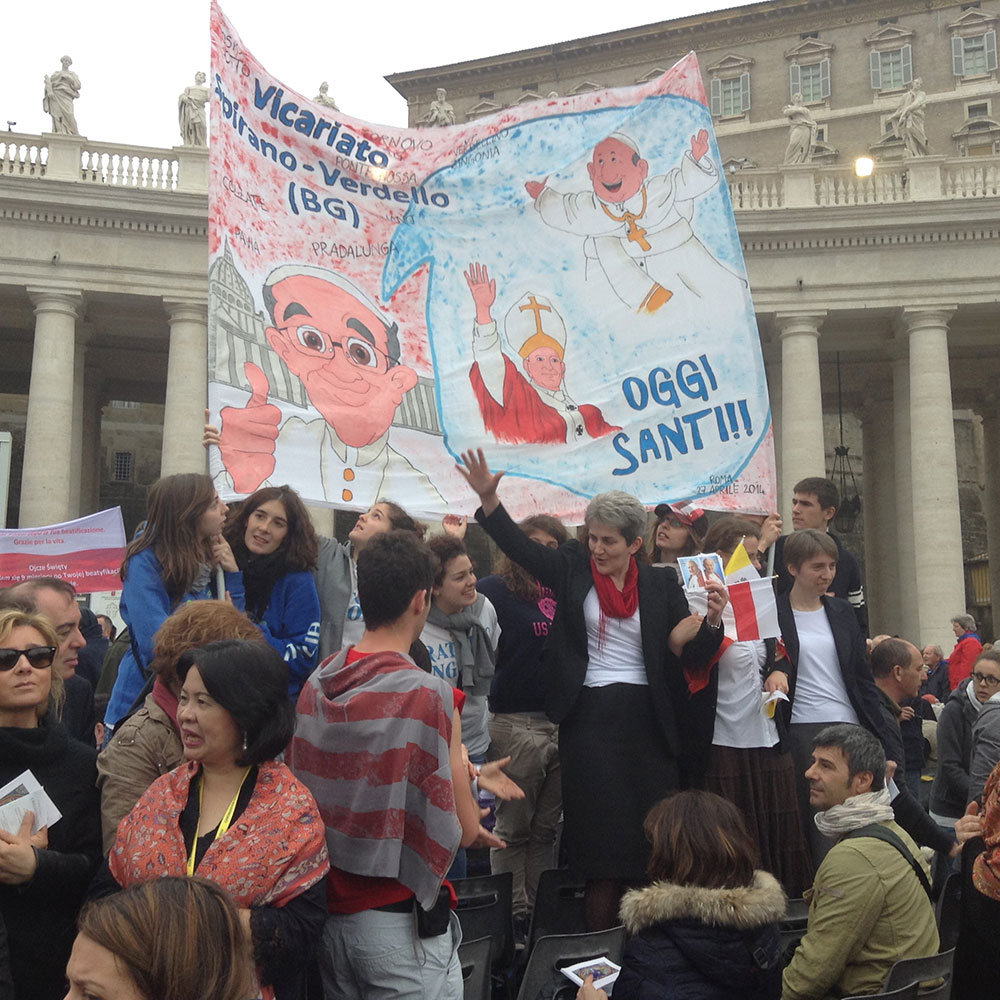 Watykan zdjecia z kanonizacji jana xxiii i jana pawla ii pielgrzymow z nowego jorku kat 15