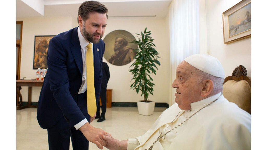 Wiceprezydent jd vance na inauguracji pontyfikatu leona xiv kat