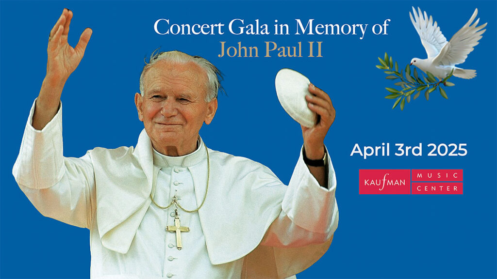 Wielki koncert pamieci sw jana pawla ii w kaufman music center kat