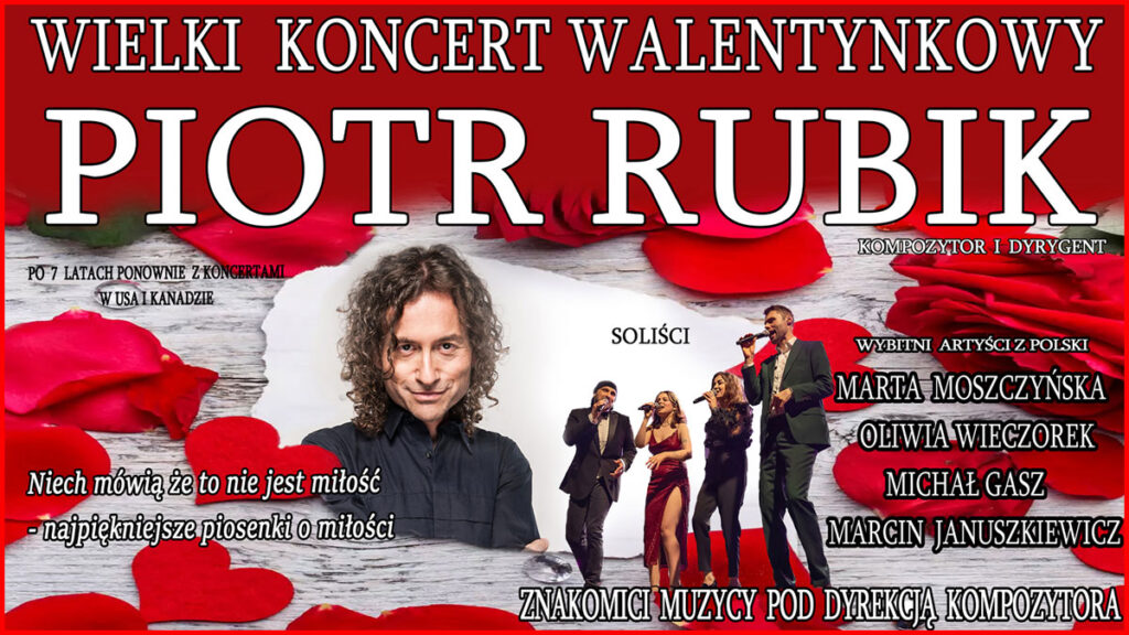 Wielki koncert walentynkowy w nowym jorku piotr rubik i goscie wystapia w parafii sw stanislawa kostki na greenpoincie kat