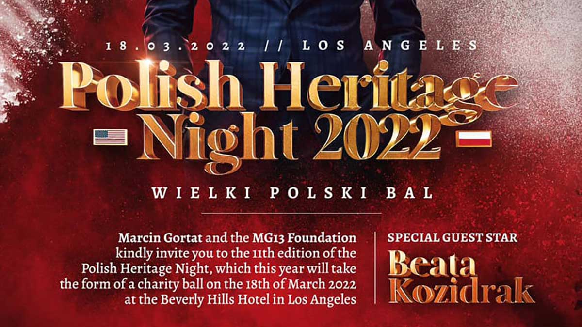 Wielki Polski Bal w LA, CA. Marcin Gortat zaprasza na Polish Heritage ...