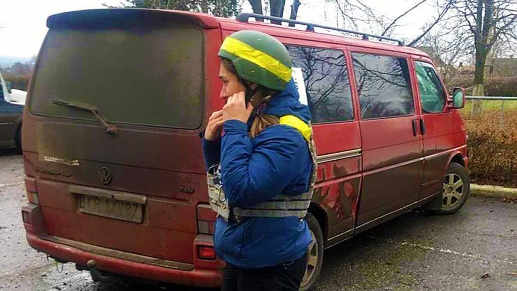 Wolontariuszka z polski na froncie wciaz toczy sie zycie kat