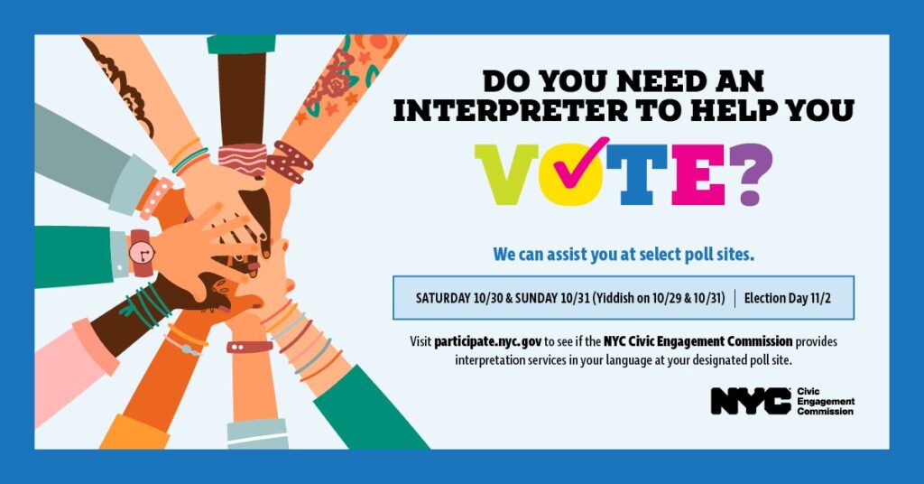 Wybory 2021 w nowym jorku pomoc tlumacza ktory pomoze ci zaglosowac w dniu wyborow kat