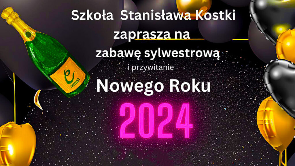 Zabawa sylwestrowa i przywitanie roku 2024 na greenpoincie kat
