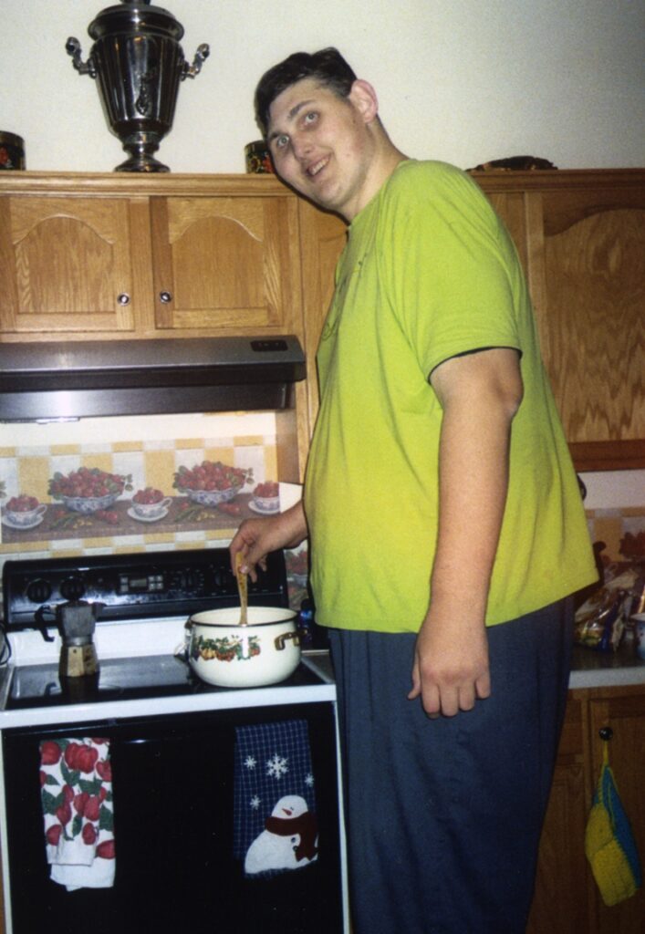 Igor Vovkovinsky in the kitchen