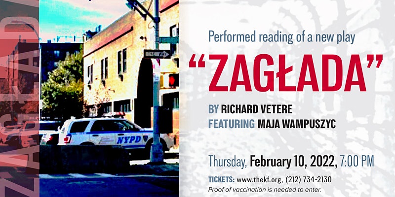 Zaglada performed reading of a new play by richard vetere featuring maja wampuszyc kat