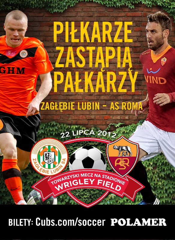 Zaglebie lubin zagra z as roma na wrigley field w niedziele kat 48