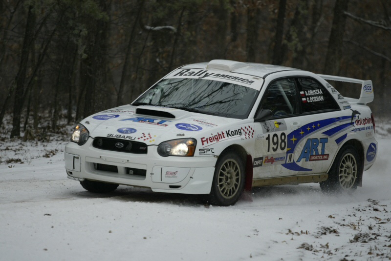 Zima zaskoczyla rajdowcow trzecie miejsce gruszki w trespassers wil rally kat 13