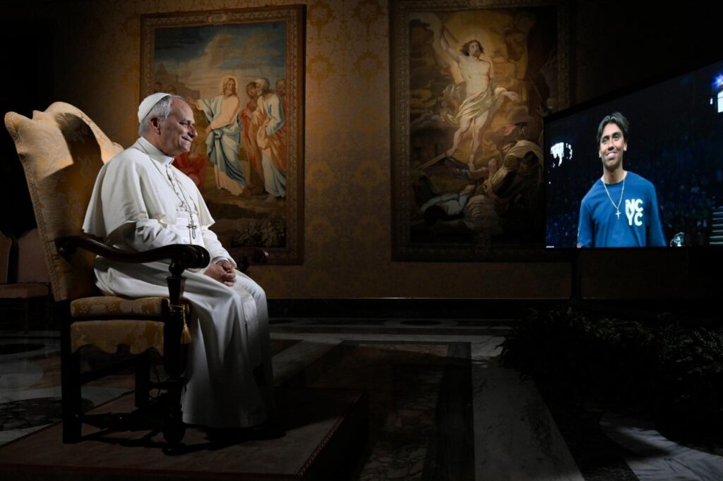 2025.11.21 Incontro Digitale di Papa Leone XIV con i Giovani americani (2)