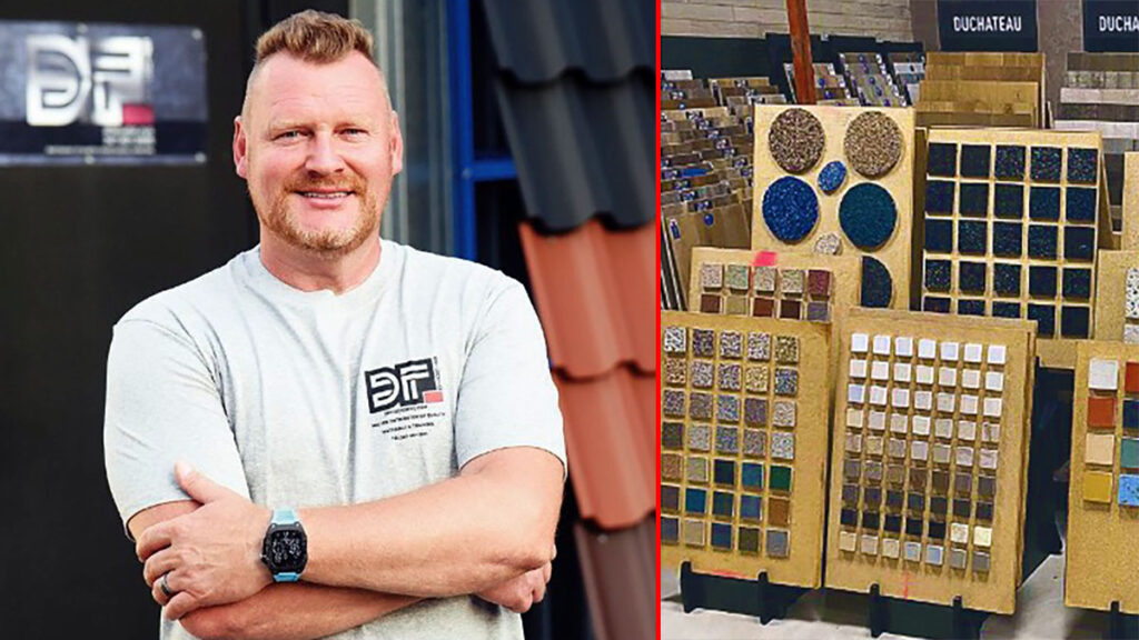 Dawid lesniak wlasciciel firmy df studio nyc i sc sprzedajacej materialy budowlane w usa kat