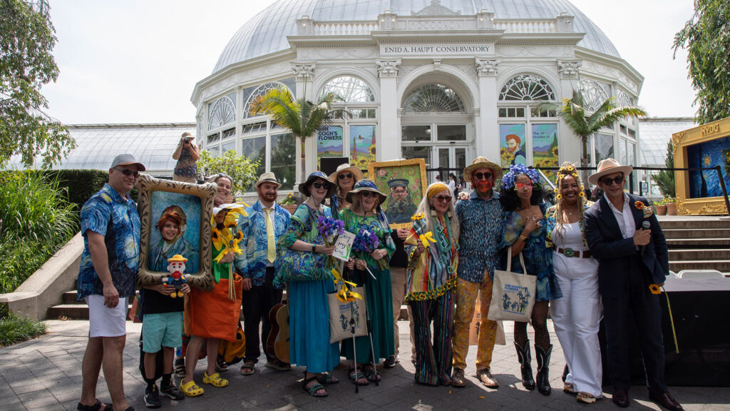 Dzien inspiracji van goghiem w ogrodzie botanicznym kat