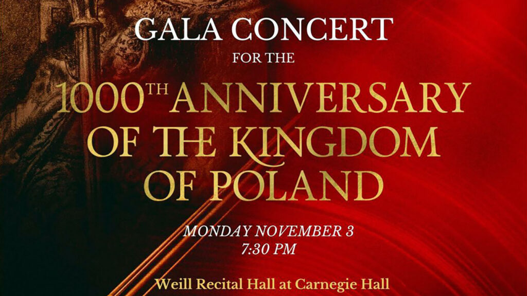 Koncert galowy w nowym jorku z okazji 1000 rocznicy powstania krolestwa polskiego kat