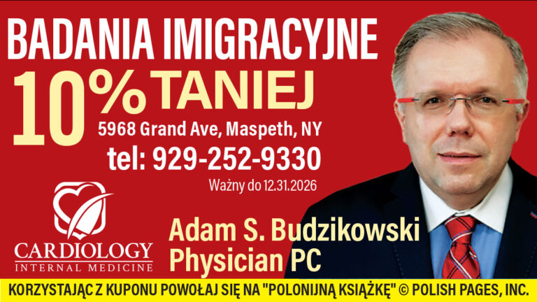 Kupon adam budzikowski badania imigracyjne kardiolog maspeth nowy jork