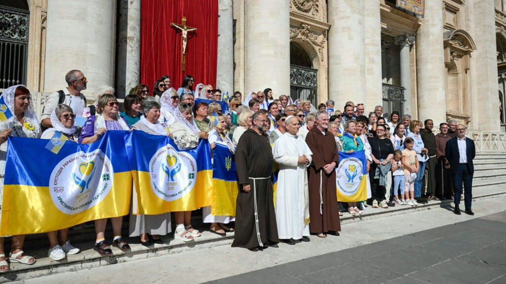 Ukrainskie matki po spotkaniu z papiezem niech swiat pomoze nam odzyskac pokoj kat