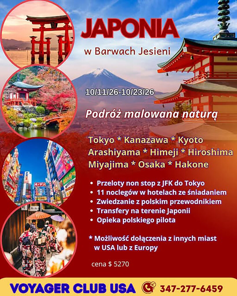 JAPONIA W BARWACH JESIENI z Voyager Club USA body