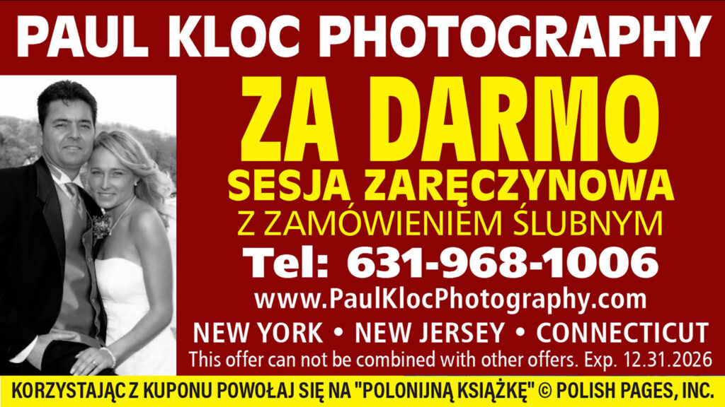 Kupon paul kloc photography fotograf slubny darmowa sesja zareczynowa nowy jork