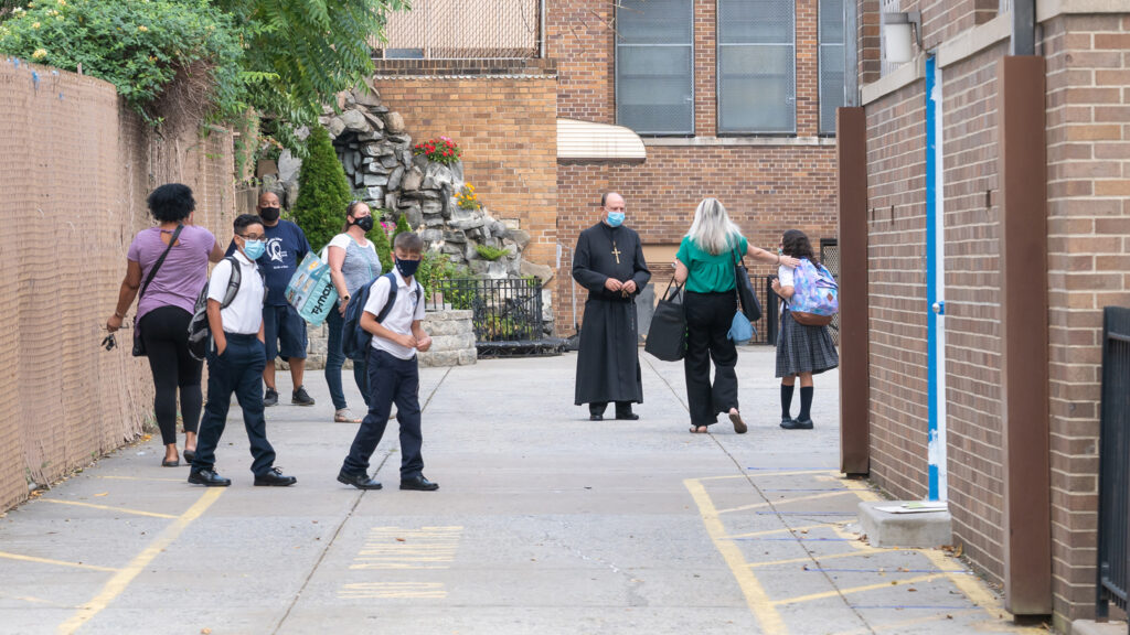 Shutterstock catholic school covid