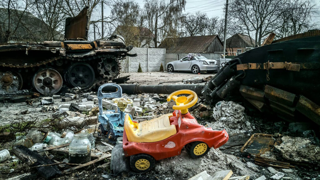 Ukraine war ruins vatican