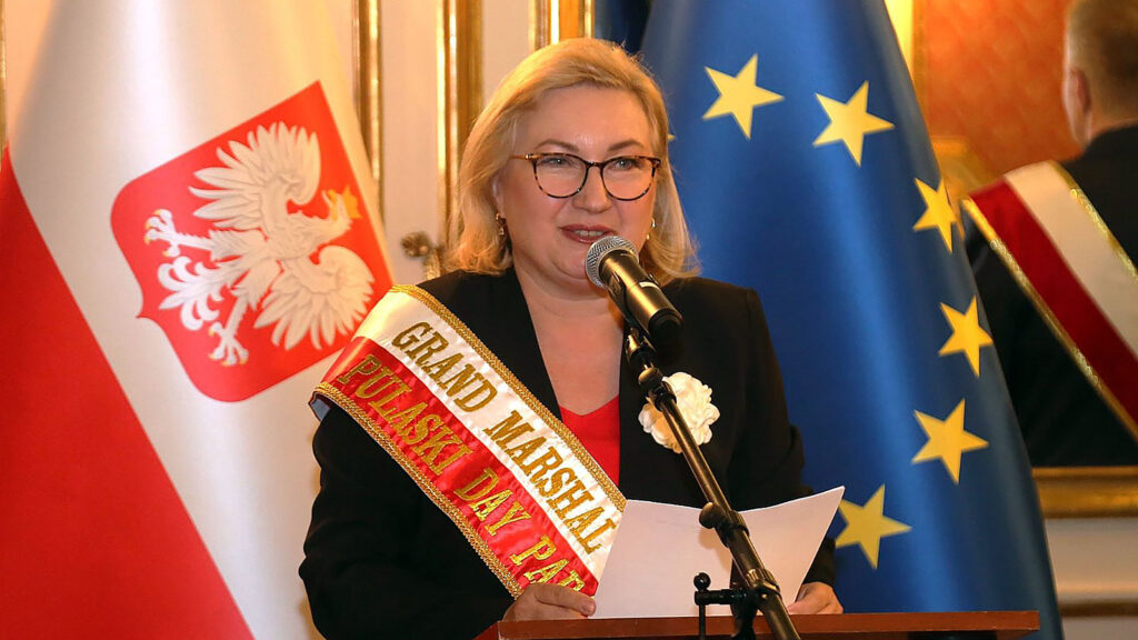 Ceremonia Szarfowania na Głównego Marszałka Parady Pułaskiego 2026 IJP