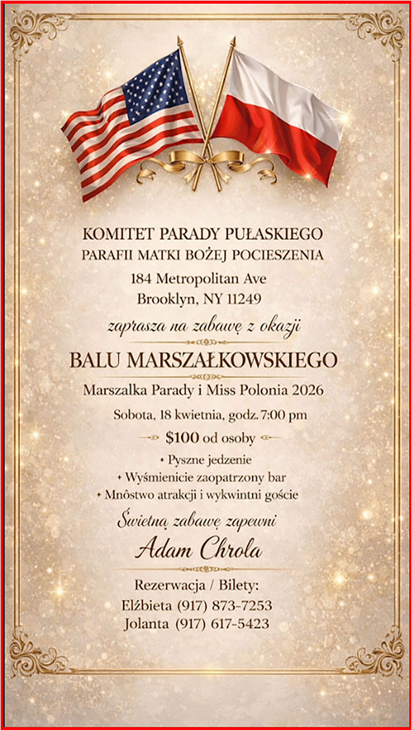 Komitet Parady Pulaskiego przy Parafii Matki Bozej Pocieszenia banquet 2026 body